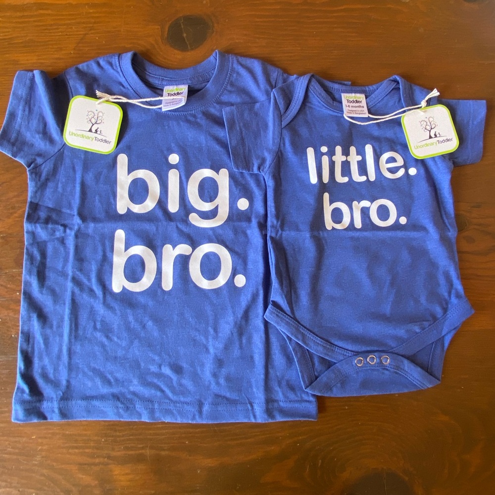 NWT Unordinary big. bro. & little. bro. Size Toddler 3 year & Toddler 3-6 months